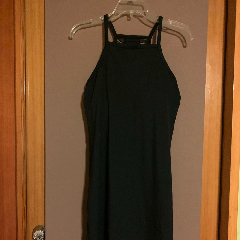 Prana little black sundress, like new, built-in bra